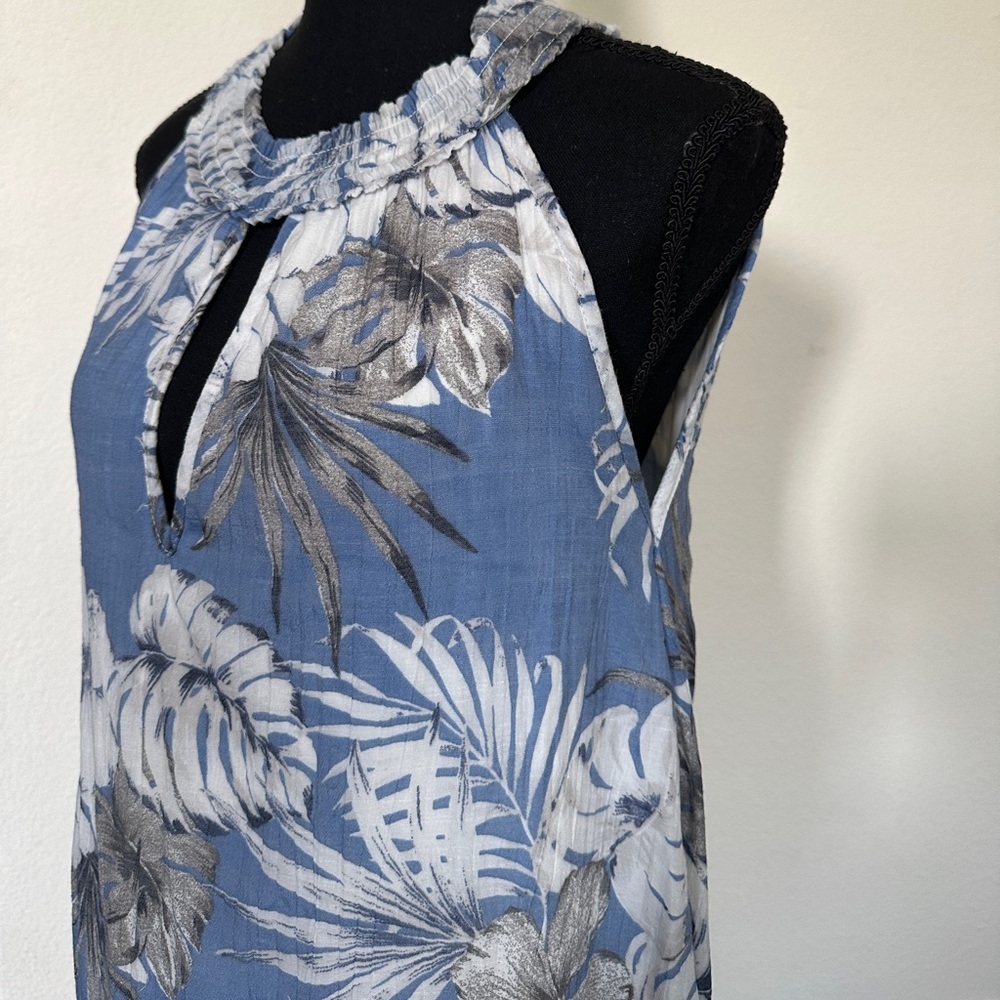 Mlle Gabrielle Elegant Blue Floral Maxi Dress - Picture 6 of 6